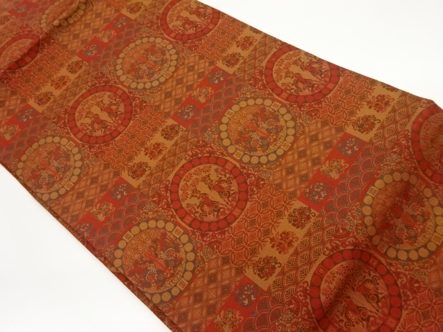 JAPANESE NAGOYA OBI / WOVEN TRADITIONAL PATTERN